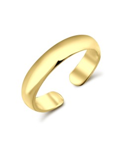 Gold Plated Plain Silver Toe Ring TR-01-GP